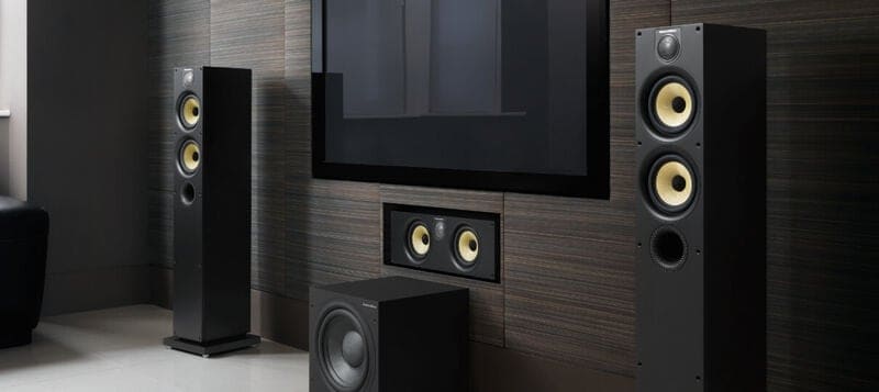 Luxury TV and home audio setup